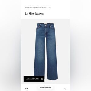 Frame Le Slim Palazzo Women's Jeans